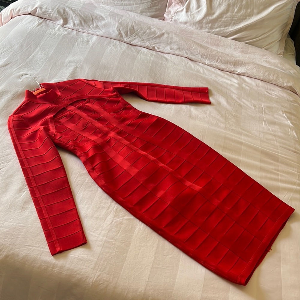 Bandage dress long sleeve